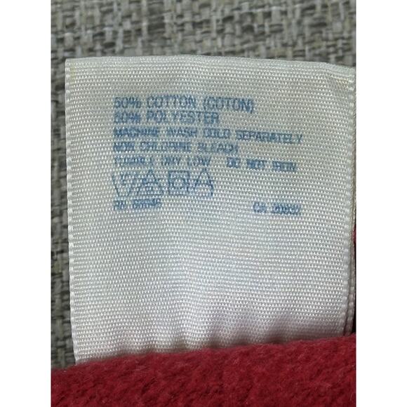 Vintage Buffalo Bills Sweatshirt Large Red NFL Super Bowl Tultex 1992 AFC Champs - Picture 10 of 11